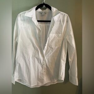 Old Navy White Casual Button Down Shirt
